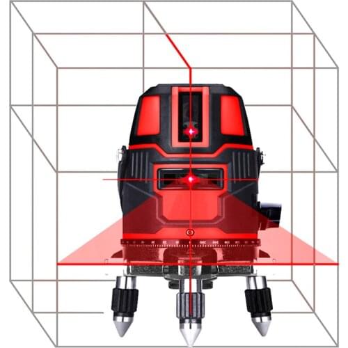 5 Lines 6 Points red Laser Level Self Leveling Multipurpose Cross-Line Outdoor Tilt Mode