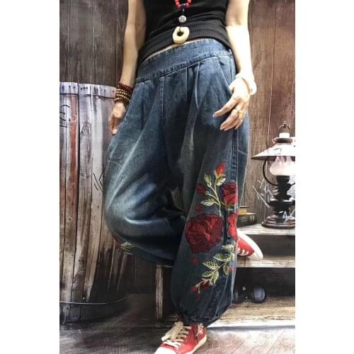 LuoYFF Women's Trousers Harem Pants