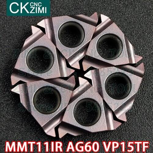MMT11IR AG60 VP15TF MMT 11IR AG60 VP15TF carbide inserts Internal thread insert Tools CNC metal turning tool for stainless steel