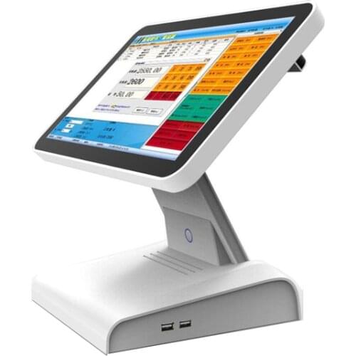 Fashion 15 Inch Single Screen Pos All In One Cash Register with Software For Supermarket