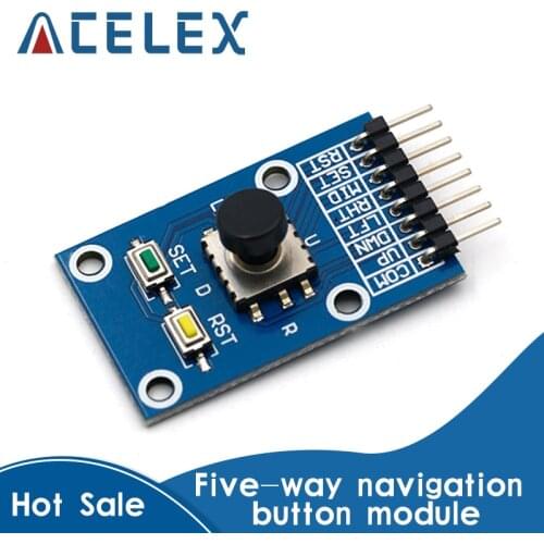 Five Direction Navigation Button Module for MCU AVR Game 5D Rocker Joystick Independent Keyboard for Arduino Joystick Module