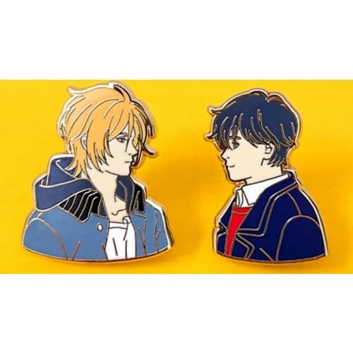 Cartoon Anime Eiji Okumura Enamel Brooch Pin Backpack Hat Bag Collar Lapel Pins Badges Women Mens Fashion Jewelry Accessories