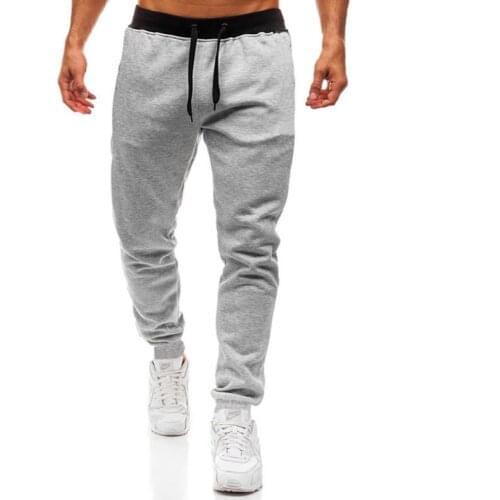 2021 New Spring Cotton Joggers Men Sweatpants Running Tracksuit Mens Track Pants Streetwear Mens Pants