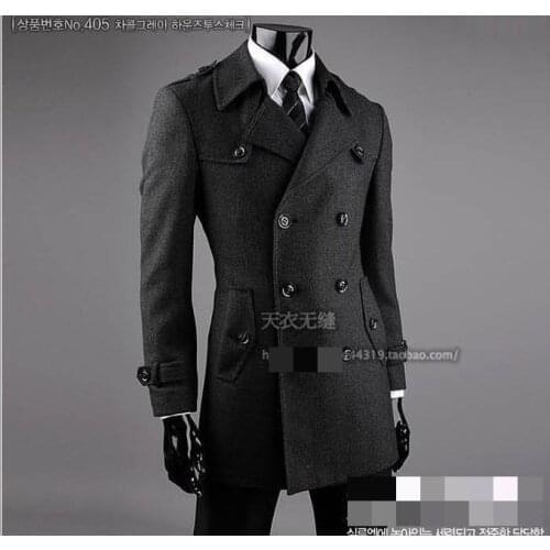 New arrival fashion casual Mens Coat Men high quality winter autumn Slim Jacket Double-breasted overcoat plus Size S-8XL9XL10XL