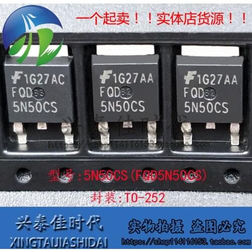 Original new 5pcs/ 5N50CS FQD5N50CS TO-252