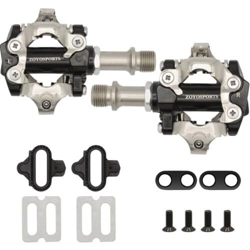 Mountain Bike Clipless Pedals Mountain Lightweight Aluminum Alloy Bearing Sealed Lock Pedal Cycling Fitting