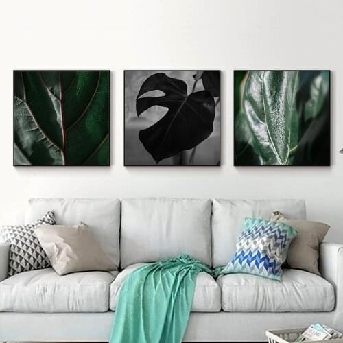 Palm Leaf Poster Monstera Canvas Painting Nordic Wall Art Print Plant Modern Picture For Living Room On The Wall Home Decor