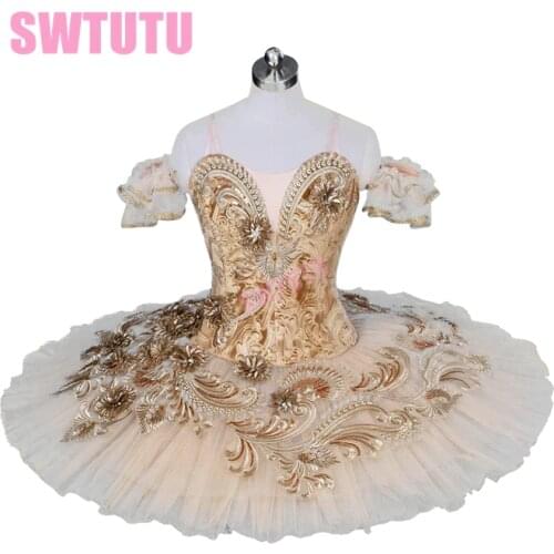 Nude flower fairy professional ballet tutu women classical ballet tutu with velet adult professional ballet costumes BT9030