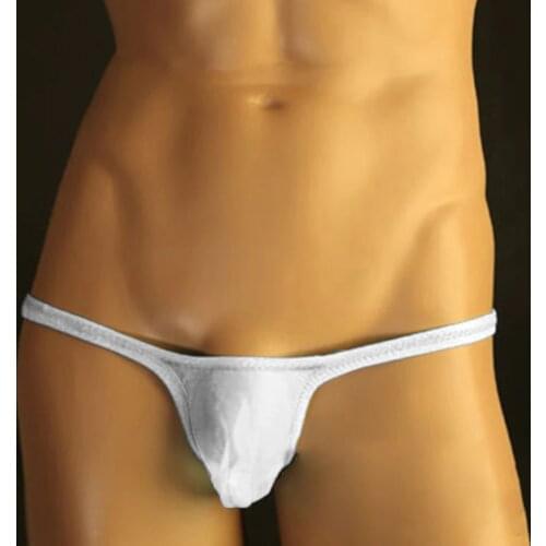Sexy MenS G-String Thong Sissy Briefs Micro Pouch T-Back Underwear Low-Rise White Red Black Pink Blue S/M/L/XL/2XL