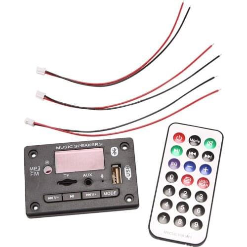 2X25W Power Amplifier MP3 Decoder With Call And Recording Function Audio Decoder Support FM TF USB AUX Recorders