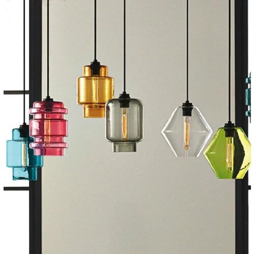 Vintage Pendant Light Loft Glass Hanging Lamp For Kitchen Dining Room Home Lighting luminaria retro industrial Pendant Lamp
