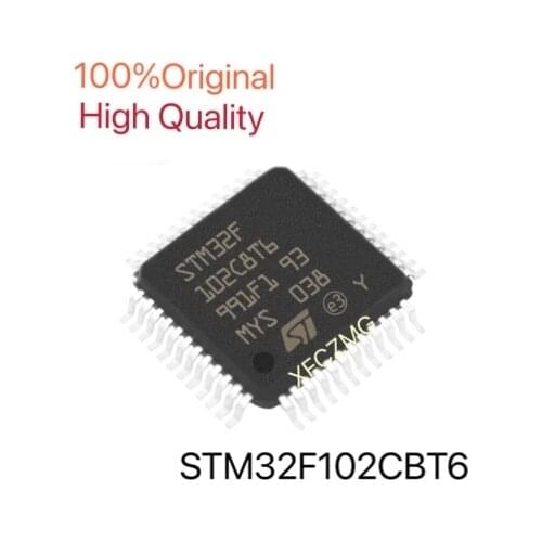 XFCZMG 5PCS STM32F102CBT6 MCU 32-bit ARM Cortex M3 RISC 128KB Flash 2.5V/3.3V 48-Pin LQFP Tray DOWNLOAD DATASHEET