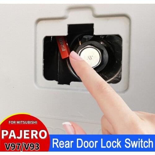 For Mitsubishi Pajero v97v93v87 Trunk Escape Lock Device Rear Door Lock Switch Car Accessories Interior