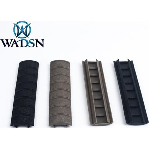 WADSN Tactical 6.25'' Checkered Rail Cover Picatinny Hunting Rifle Handguard Rail Panel 3pcs/pack Nylon Fiber Gun Accessories