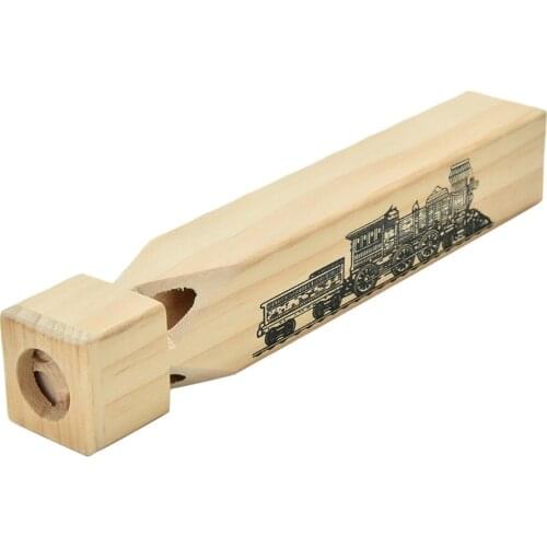 1Pcs New Children Traditional Toys Wooden Train Whistle Kids Orff Musical Instrument Toy