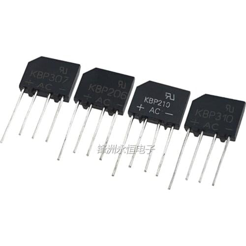10PCS/LOT Bridge Rectifier KBP206 210 307 310 406 410 1000V