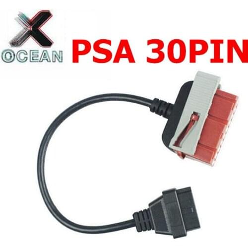 Lexia3 30pin cable Lexia 3 PSA 30pin cable Lexia 3 30 pin to OBD 30 pin cable For Citroen/for Peugeot best price