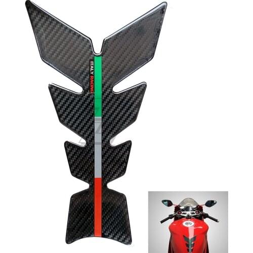 3D Motorcycle Gas Tank Protector Italy Racing Fuel Tankpad Decals High Quality Resin for Motorbike