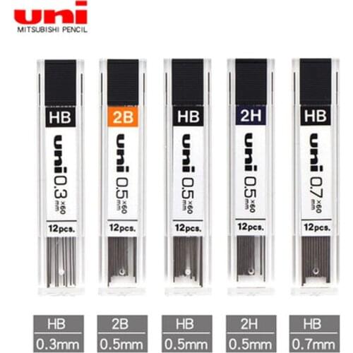 5 Tubes Mitsubishi Uni UL-1403 Original Japanese Brand Mechanical Pencil Leads HB/2B Writing Supplies Office & School Supplies