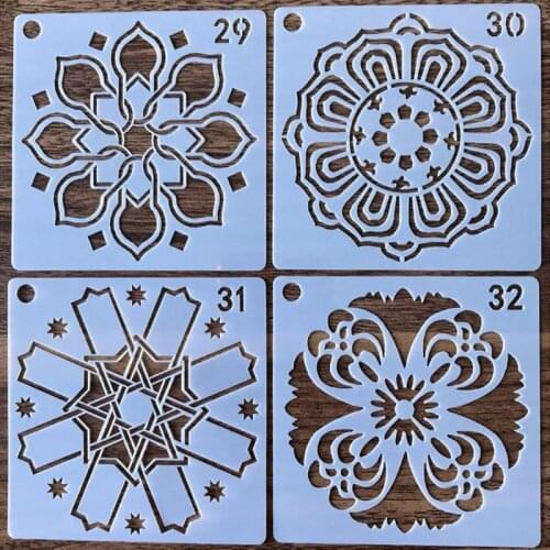 56 Pack Mandala Dot Painting Templates Stencils, Small Mandala Template Stencils 24BB