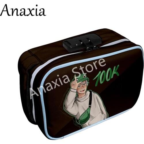 Dream smp boomerna anime Bag Oxford cloth 3D printing Deodorant Tobacco Bag Storage Bag Cosmetic Bag for female and girl women