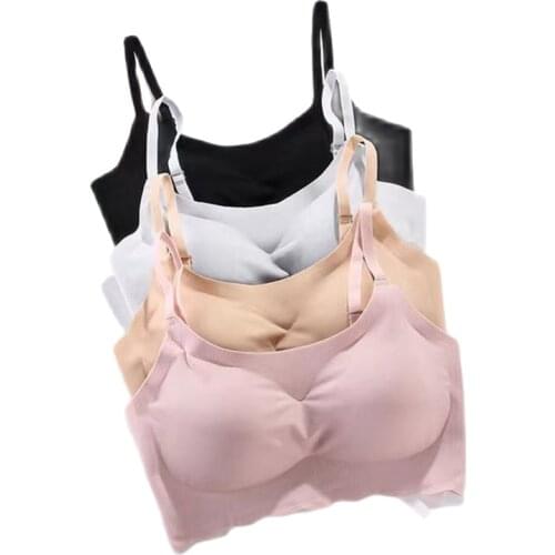 Seamless Bra Women Lingerie Sleep Tops Push Up Women Bra Without Hoops Underwire Bras Top Girls Wireless Padded Pitted