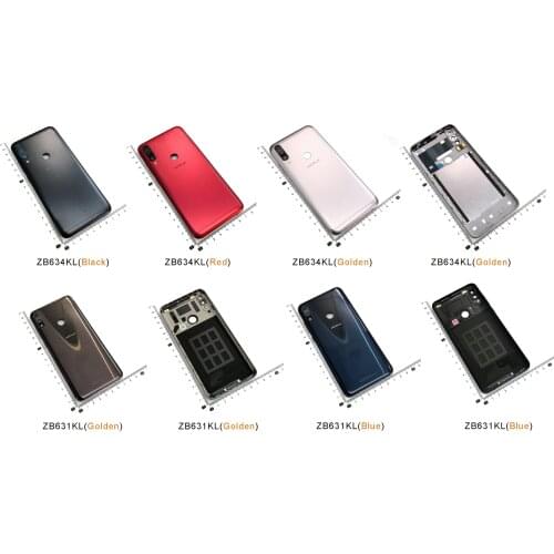 Back Housing Rear Door Cover For Asus Zenfone Max Plus M2 ZB634KL Max / Max Pro(M2) ZB631KL Plastic Replacement Parts Case