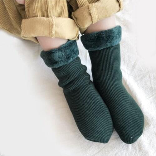 Toddler winter long socks girl boys infant thermal cotton sock children kids velvet thick warm fashion sock new baby accessories