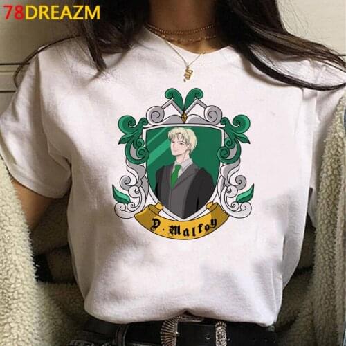 Draco Malfoy t shirt female vintage 2021 print clothes harajuku ulzzang