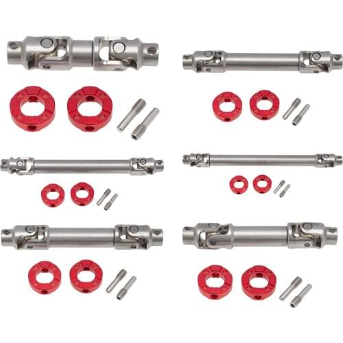 Stainless Steel Flange Head Drive Shaft for SCX10 D90 1/14 RC Tractor Rock Crawler Climbing Car Modified Vehicle