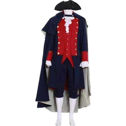 Cosplaydiy George Washington Colonial Cosplay Costume Turn Abe Woodhull Cosplay Costume Suit Custom Made L320