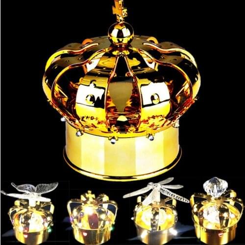 14 Flaring LED Golden Crown Wine Bottle Covers Sparkling Champagne Decor Lamp Cap Bar Bottle Stopper Ice Bucket Party/Wedding