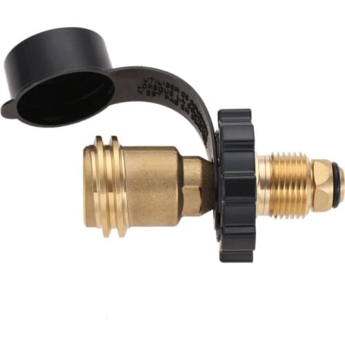 1pc Brass Propane Tank Adapter POL LP Tank Connection To QCC1/Type1 Connection For Hoses And Regulators BBQ Camping Stoves Grill