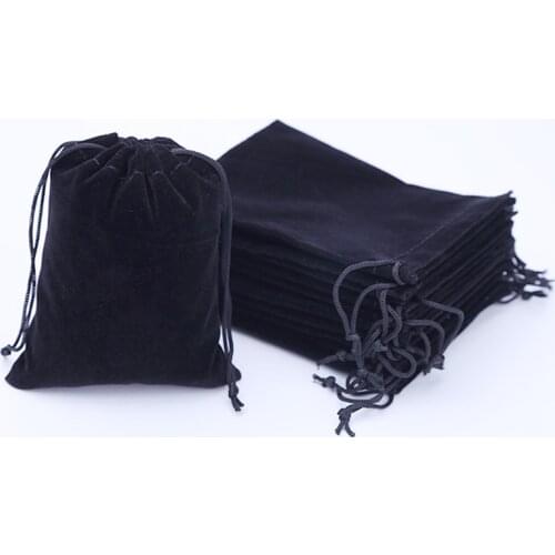 6x7 7x9 8x10 10x12cm Colorful Velvet Pouches Soft Small Jewelry Packaging Display Drawstring Packing Gift Bags & Pouches