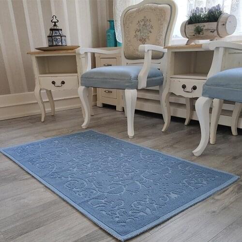 Washable Textured Cotton Rug 70x120 Cm High quality technology woven area rugs floor rugs