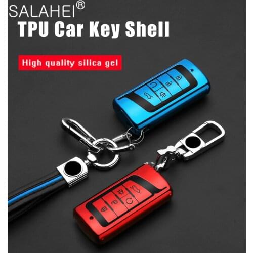 Soft TPU Fashion Style Car Key Cover key Case Shell for Trumpchi GS4 GS5 GS8 GS3 GA4 GA6 GM6 GM8 GS7 Auto Accessories Interior