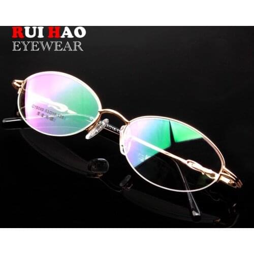 Fashion Women Eyeglasses Frame Optical Glasses Frame Women Half Rimless Eyewear Prescription Spectacles 6049