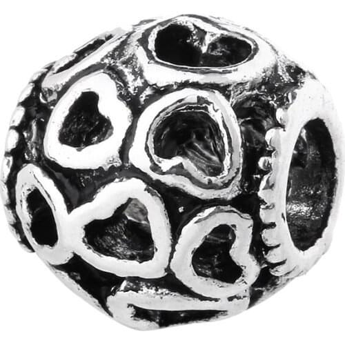 Simple For Design Fit Womens Bracelet kralen Beads Trendy Heart Pattern Pretty Charm Bead