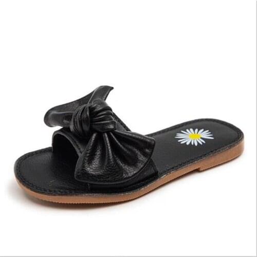 Girls Sandals 2021 New Summer Slides Kids Beach Sandals Pleated Ruffles Princess Sweet Kids Slippers for Outdoor slipper