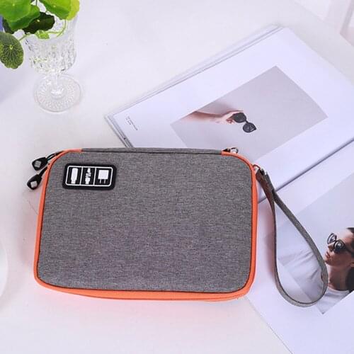 Data Cable Earphones Storage Bag Multi-function Digital Electronic Accessory Travel Storage Hand Bag