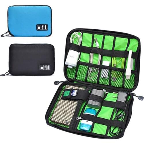 Waterproof Digital Pouch Storage Bag Cable Tidy Headphone Case Cable Storage Organizer Accessory Bag Hard Drive Carry Organizer