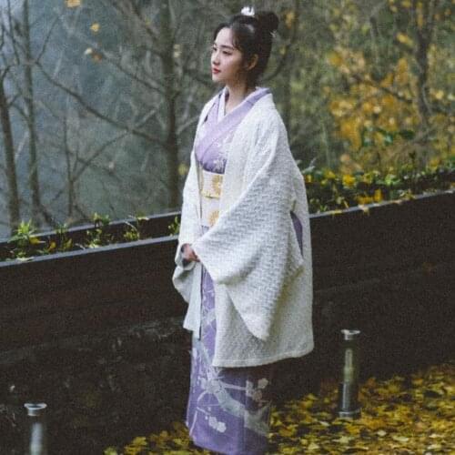 Winter Kimono Women coat Cardigan Long Jacket Kimono coat Traditional