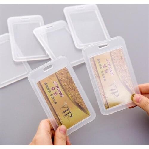 1pcs Waterproof Transparent Card Cover Women Men Student Bus Card Holder Case Business Credit Cards Bank ID Card Sleeve Protect