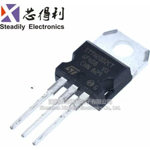 10pcs/lot STTH2002CT STTH2002 Ultra-Fast-Recovery Diode New Original Loading 20A 200V T0-220