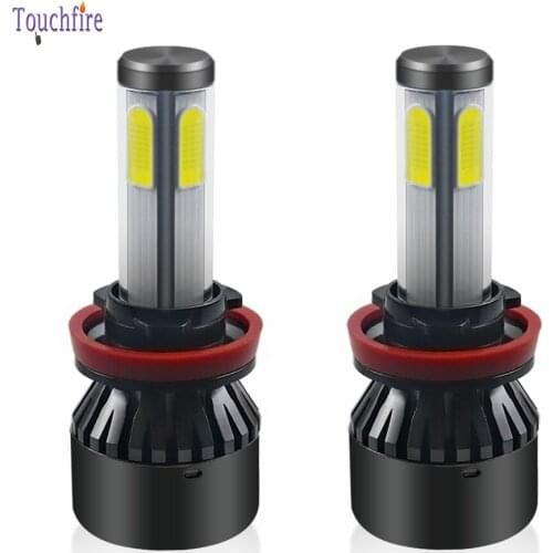 2Pcs/lot Car Headlight LED H4 Bulb D1S D2S D3S D4S H1 H11 H7 H13 H15 HB3 9005 HB4 9006 9004 10000LM Car light 4 Side Auto Lamp