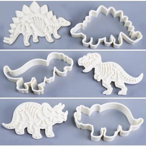 3 pcs/set Dinosaur Biscuit Cookie Cutter Sugarcraft Mold Fondant Cake Decorating Tools Bakeware silicone molds cake stand