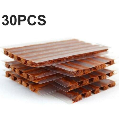 30pcs Car Tire Repair Strip Auto Motorcycle Tubeless Tire Tyre Wheels Puncture Plug Seal Tape Repair Tendon Rubber Strip