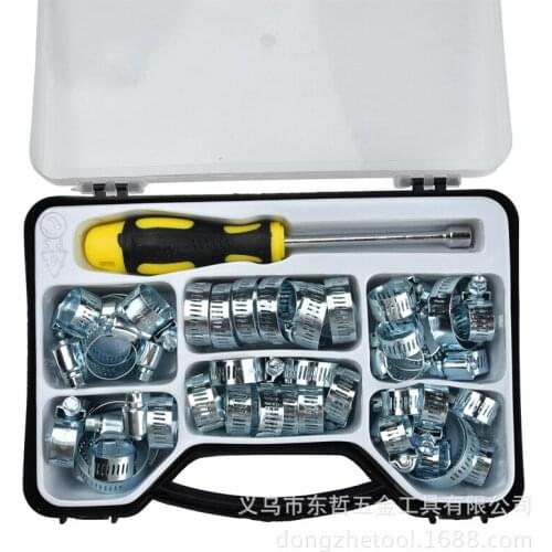 Free shipping of 50PCS carbon steel galvanized hose hoop Kit