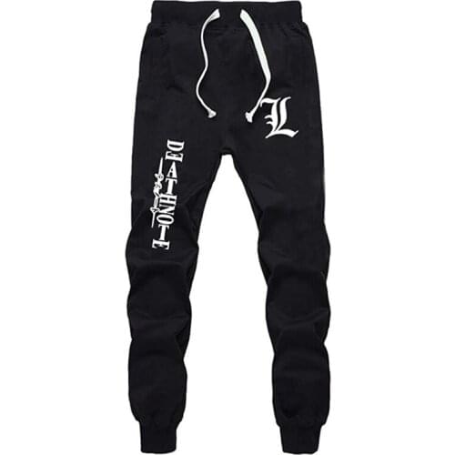 Death Note Anime Sweatpants Joggers Elastic Waist Pants Cosplay Costume Sport Jersey Trousers Harem Pants Mens Fashion Trousers