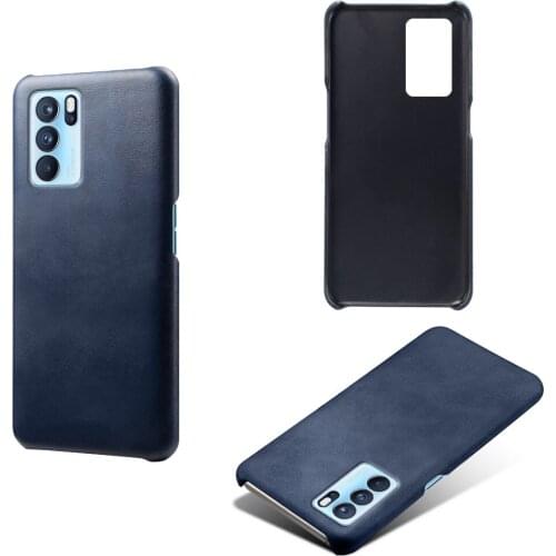 For OPPO Reno 6 5 Pro Plus 5Z K9 F19 A93 5G Case Luxury Slim Vegan Leather Cover For OPPO Realme 8 X7 Pro Ultra V15 Q3i 5G Funda